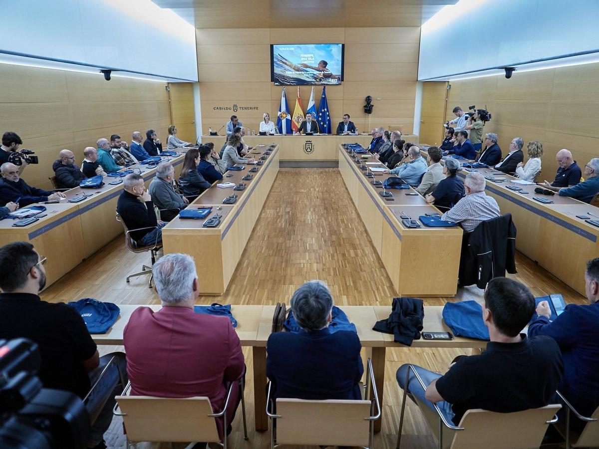 Presentación del estudio de Hábitos de la Práctica Deportiva en Tenerife en el Cabildo.