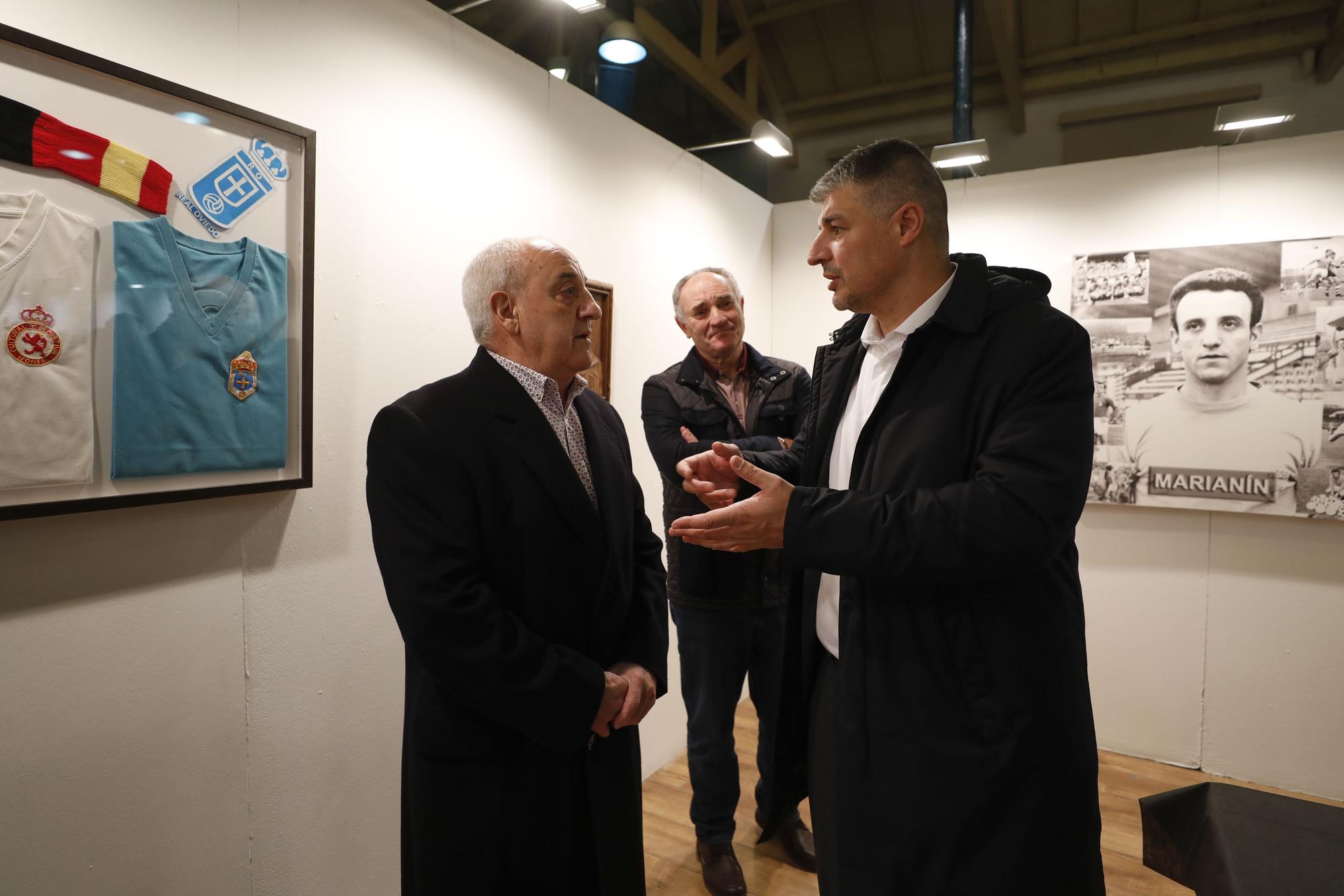 En imágenes: La Fundación Real Oviedo inaugura una exposición sobre la carrera de Marianín