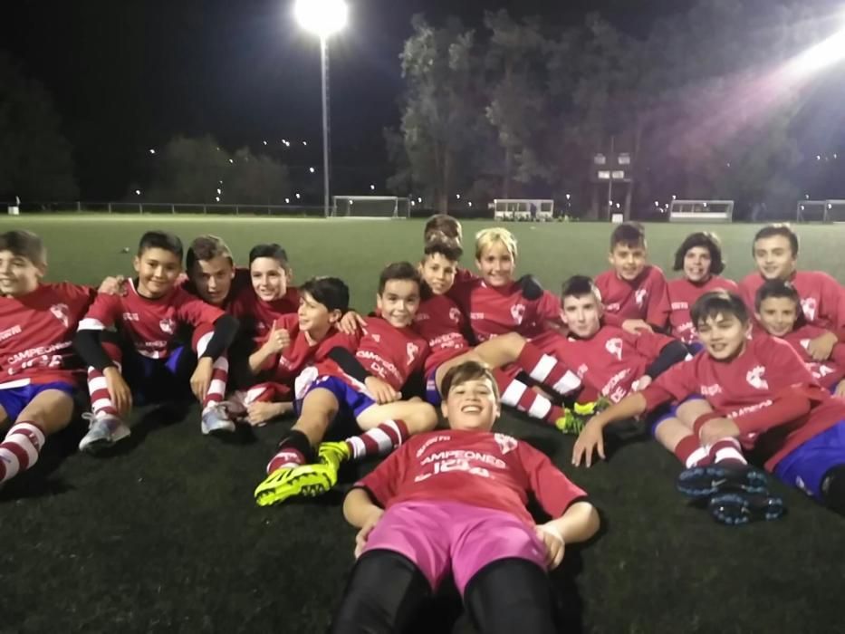 El equipo arousano, entrenado por Eduardo Carregal, nuevo campeón del Grupo A de la categoría alevín de fútbol 11 gracias a su victoria a domicilio ante el Lérez