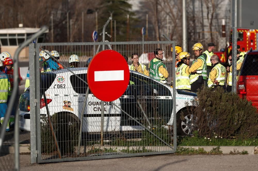 BOMBEROS EN AEROPUERTO DE MADRID BARAJAS