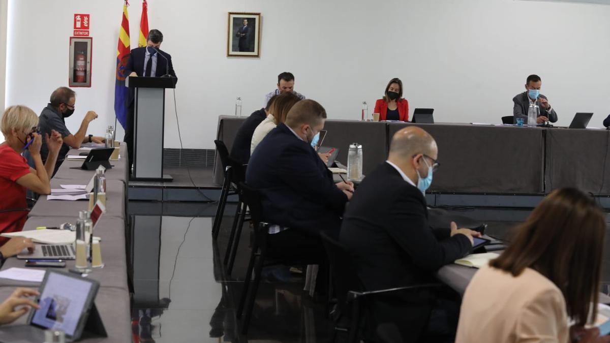 García Ontiveros, durante su intervención de esta mañana