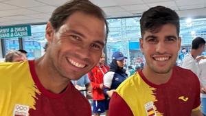 Rafa Nadal y Carlos Alcaraz ya están en París para disputar los Juegos Olímpicos