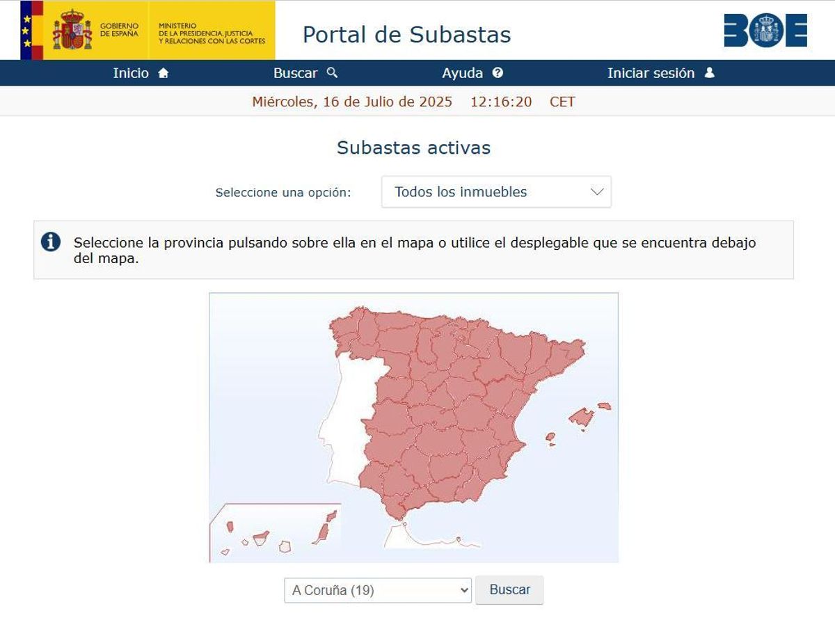 Portal de Subastas del BOE