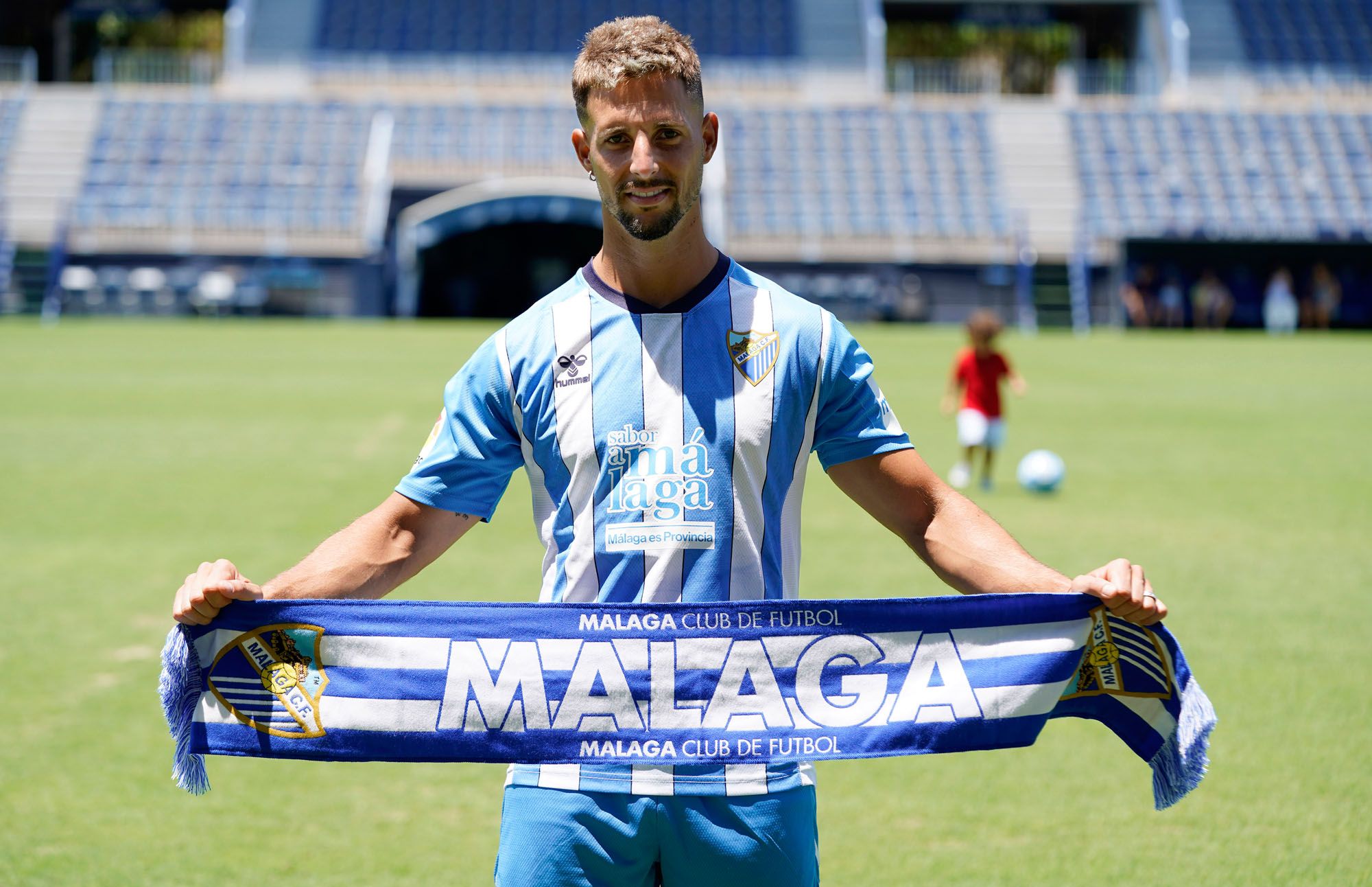 Presentación de Juanfran Moreno, Unai Bustinza, Aleix Febas, Fran Sol y Rubén Castro, fichajes del Málaga CF