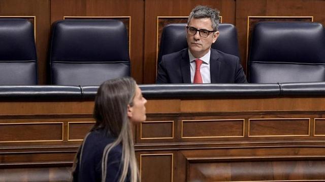 Félix Bolaños i Míriam Nogueras, Junts. Ple al Congrés dels Diputats.