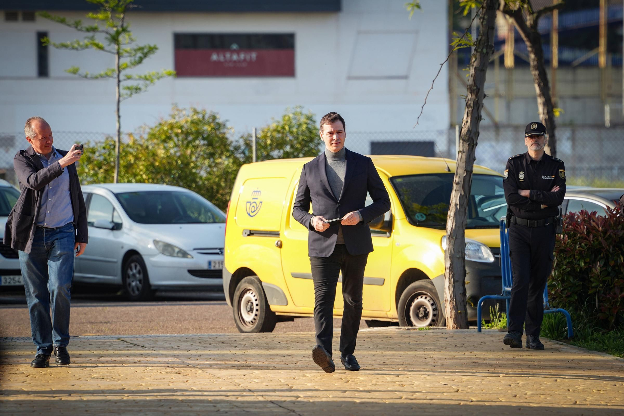 David Sánchez declara en los juzgados de Badajoz