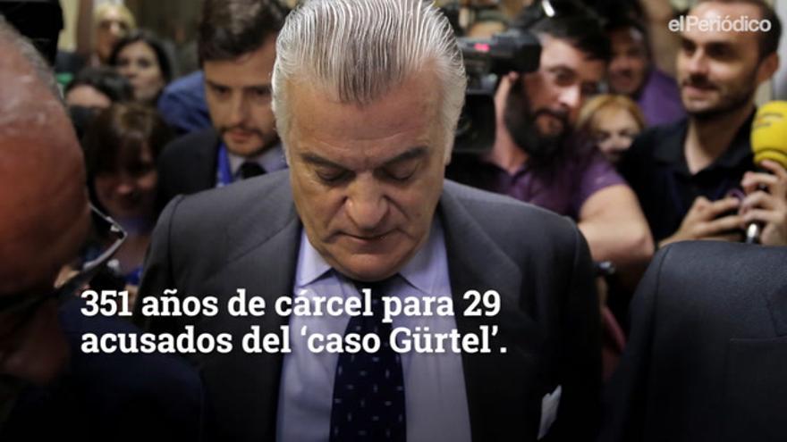 Bárcenas, Correa y el PP, condenados por la trama Gürtel