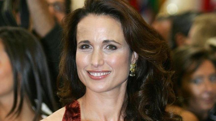 La actriz Andie MacDowell.