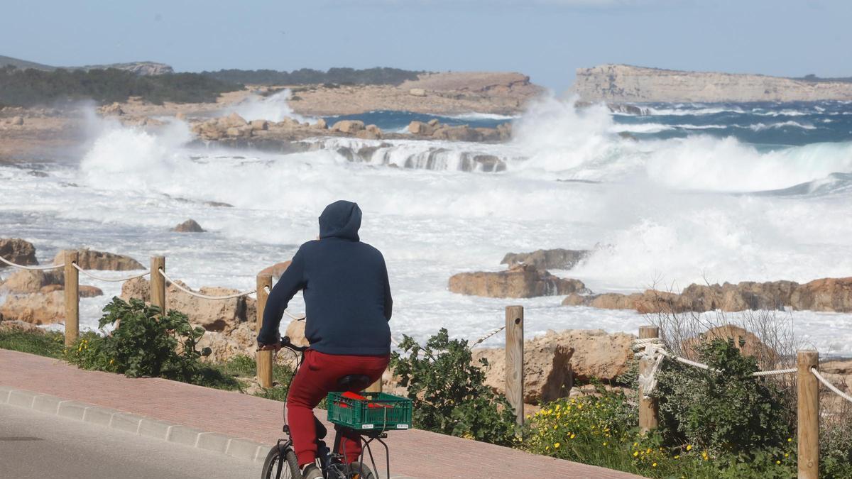 Temporal de viento en Ibiza