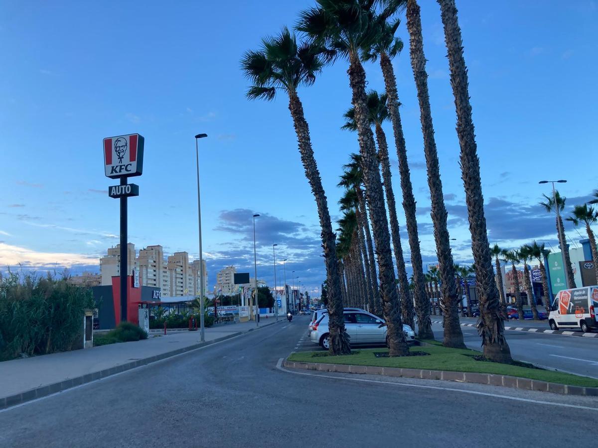 Zona junto a la avenida de las Cortes Valencianas en las que tuvo lugar el apuñalamiento a un menor a otro