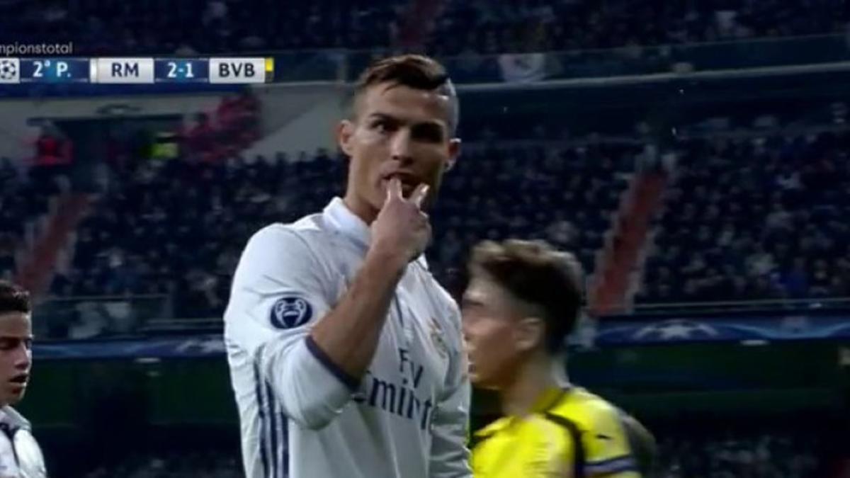 El gesto polémico de Cristiano Ronaldo, en el Bernabéu