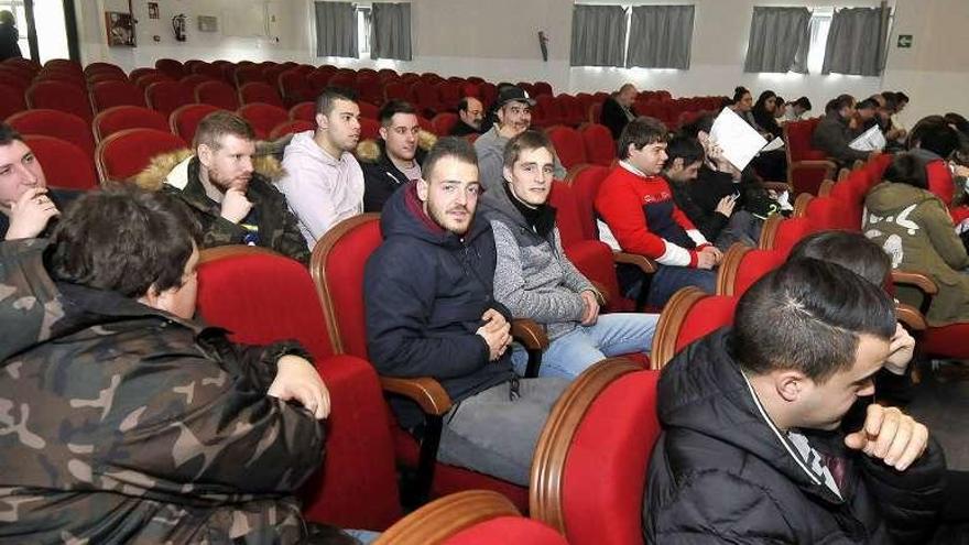 Los alumnos del programa, ayer, durante su clausura.