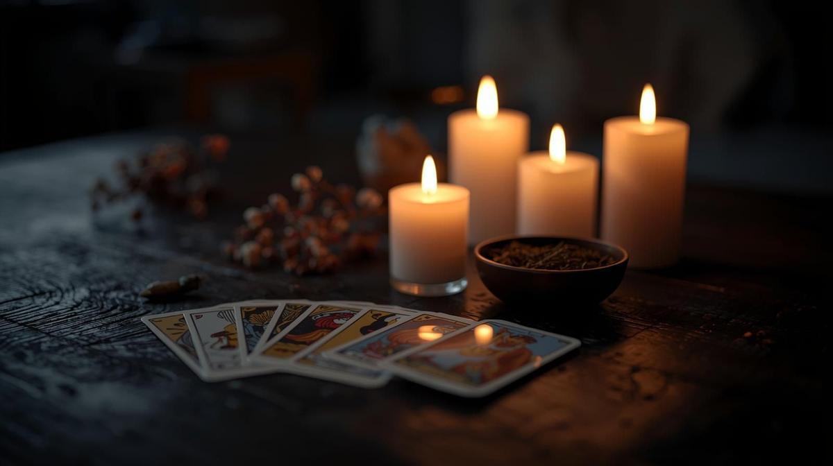 Imagen editorial que representa el universo simbólico asociado a los amarres de amor.