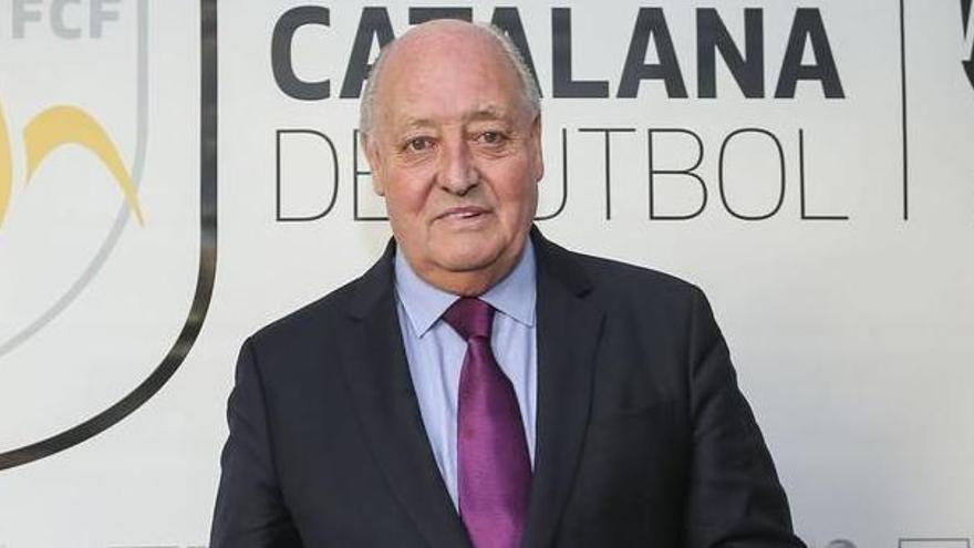 Joan Soteras és el president de la Federació Catalana de futbol