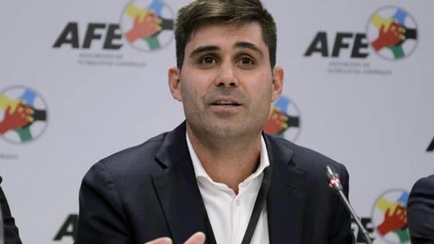El presidente de la Asociación de futbolistas Españoles, David Aganzo.