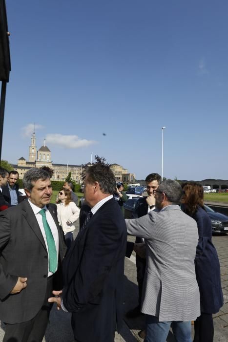 Colocación de la primera piedra del nuevo edificio de la incubadora de Impulsa