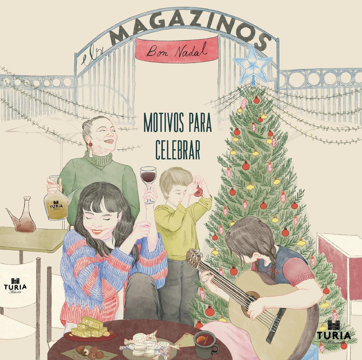 El cartel de Navidad de Maria The Koi