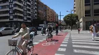 Estos son los cruces más peligrosos del carril bici en València