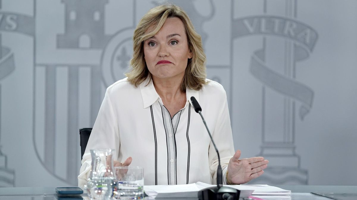 La ministra Portavoz, Pilar Alegría, tras el Consejo de Ministros.