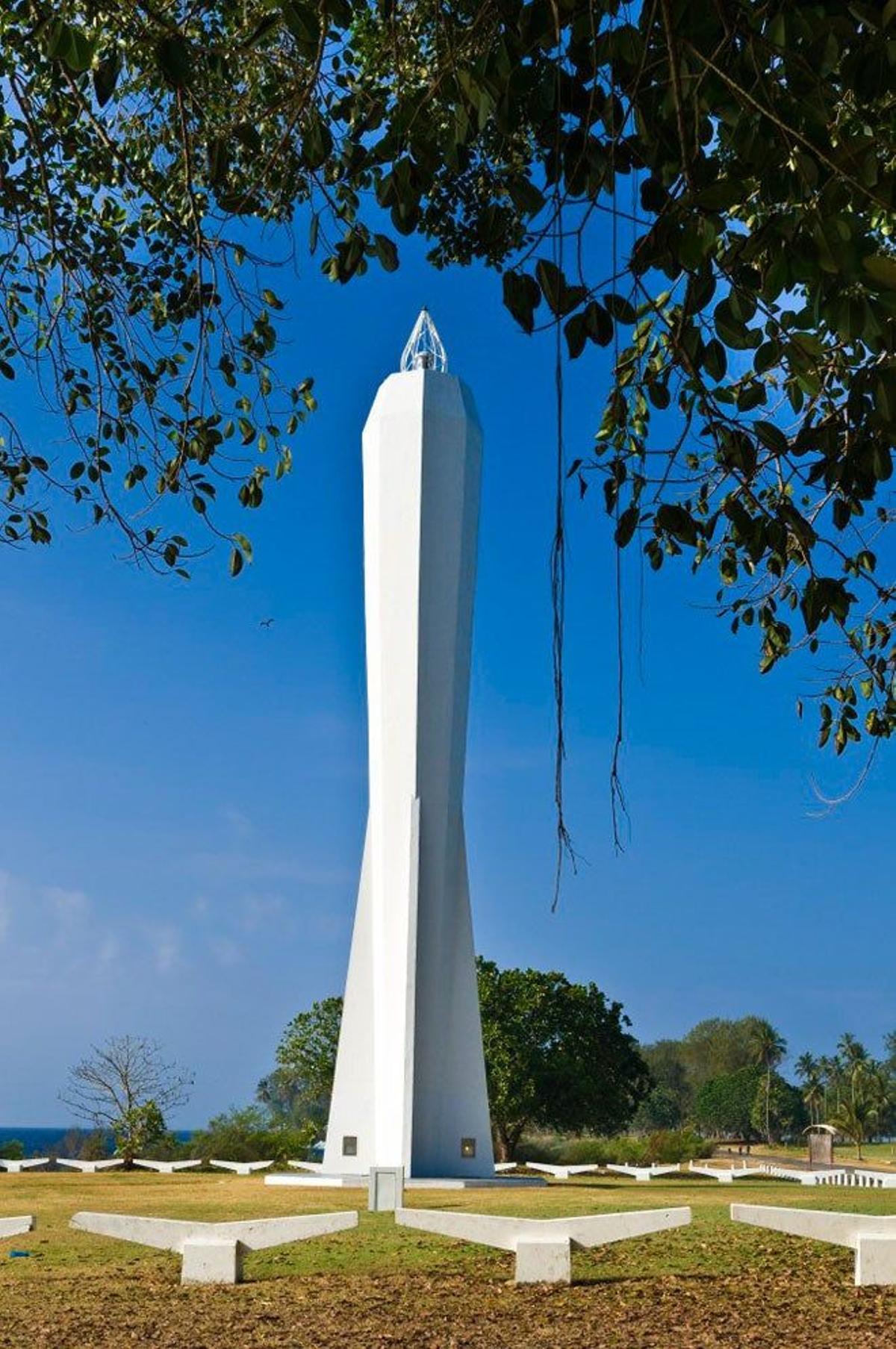 Memorial dedicado a los vigilante de las costa durante la Segunda Guerra Mundial en Madang.