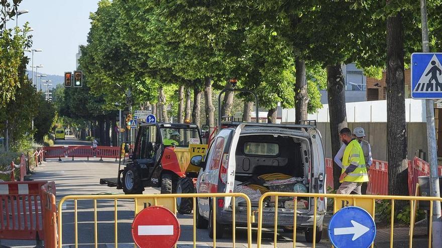 Salt inicia la creació de 1,7 quilòmetres de nous carrils bici amb obres al passeig Marquès de Camps