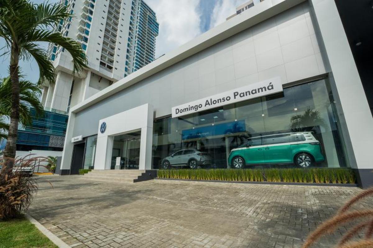 Concesionario Volkswagen recientemente inaugurado por Domingo Alonso Panamá, nuevo importador de la marca alemana en el país.