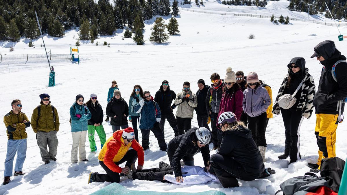 Un rodatge a la neu