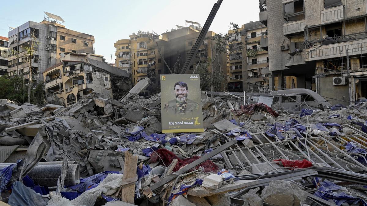 Ataques militares israelíes en la zona de Dahieh de Beirut.