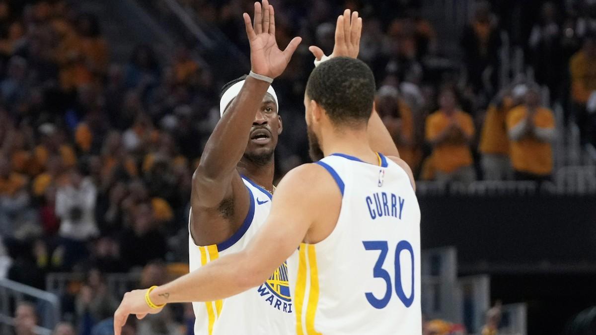Jimmy Butler y Stephen Curry, en el play-in