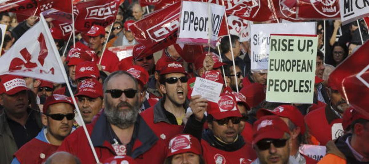 Imagen de la manifestación en Madrid.