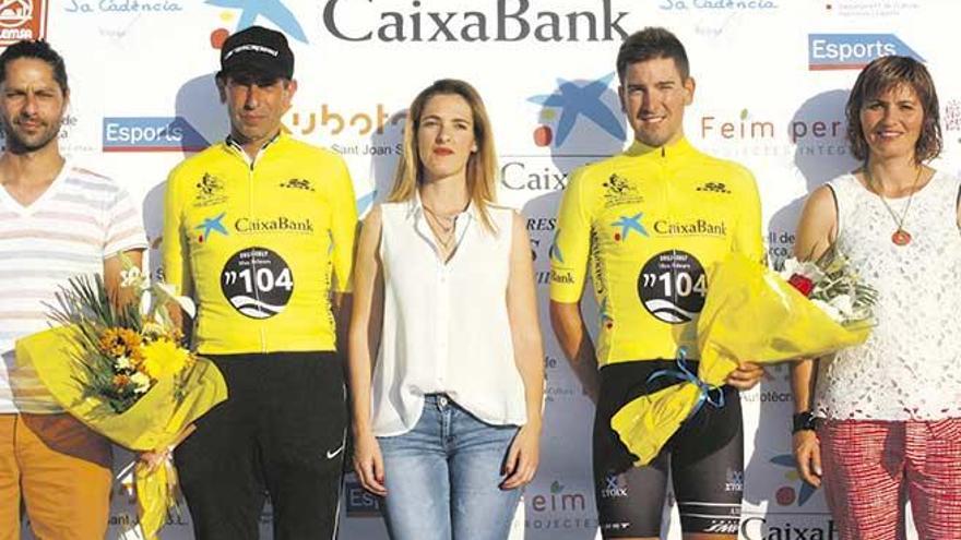 Pere Pou y Josep Miralles son los últimos ciclistas que han lucido los maillots amarillos de líder del Pla de Mallorca.