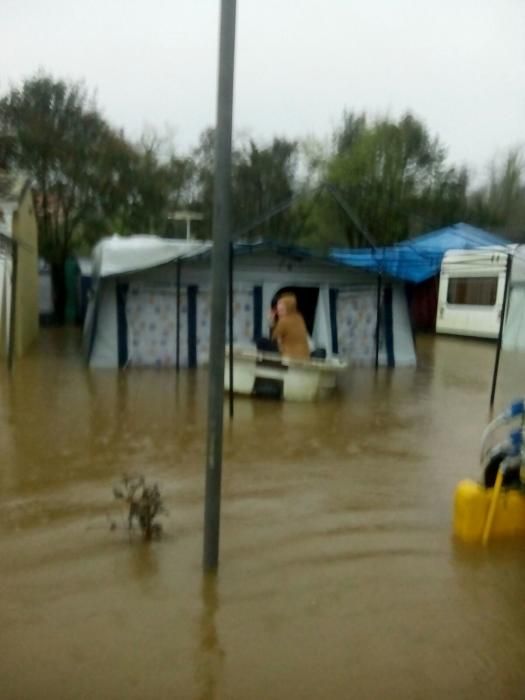 Las lluvias provocan inundaciones en A Coruña