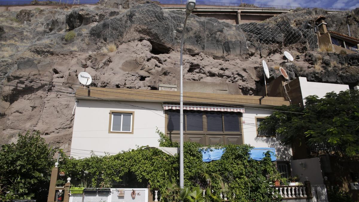 Zonas con riesgo de desprendimiento en Tenerife, Bajo la Cuesta (Candelaria)