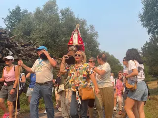 En imágenes: la procesión y romería del Viso más calurosa que se recuerda