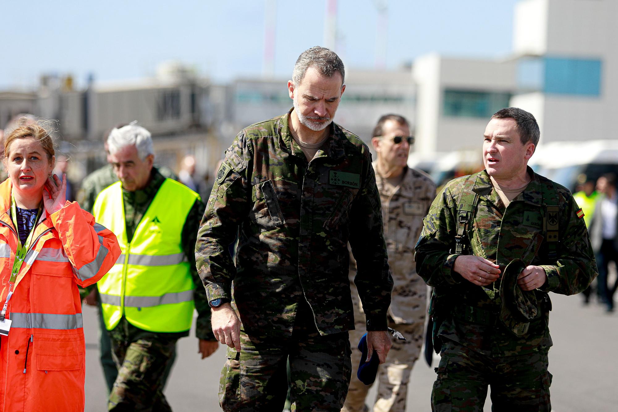 Mira aquí todas las fotos de la visita del Rey a las maniobras militares de Ibiza