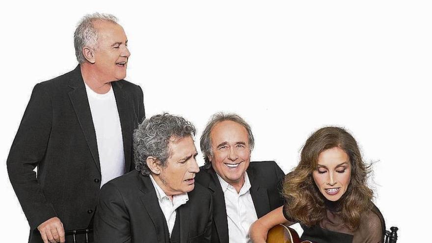 Víctor Manuel, Miguel Ríos, Joan Manuel Serrat y Ana Belén. / FDV