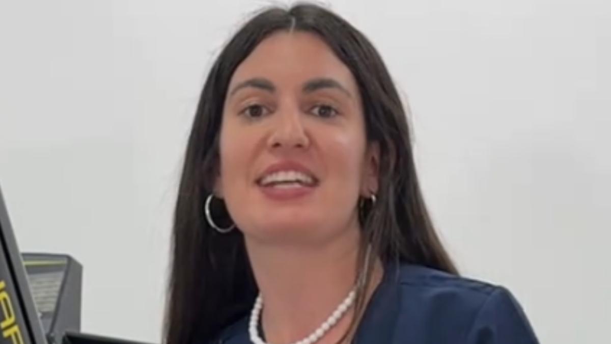 María Jesús, podóloga, en TikTok