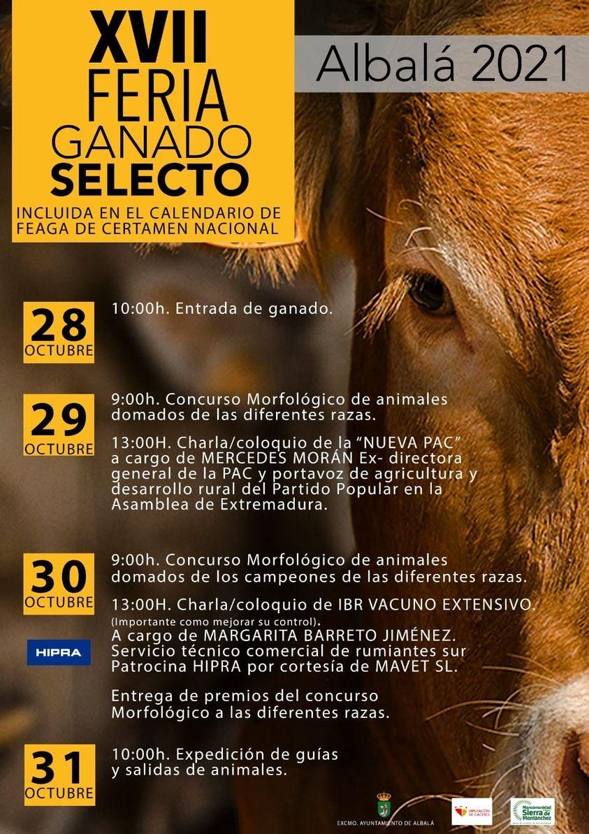 Cartel de la XVII edición de la Feria de Ganado Selecto de Alablá