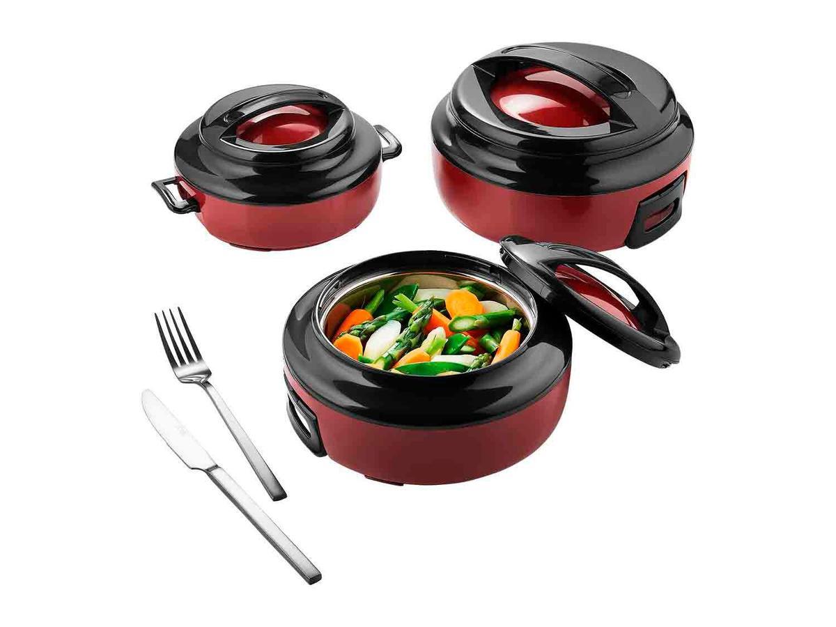 Set de recipientes para microondas.