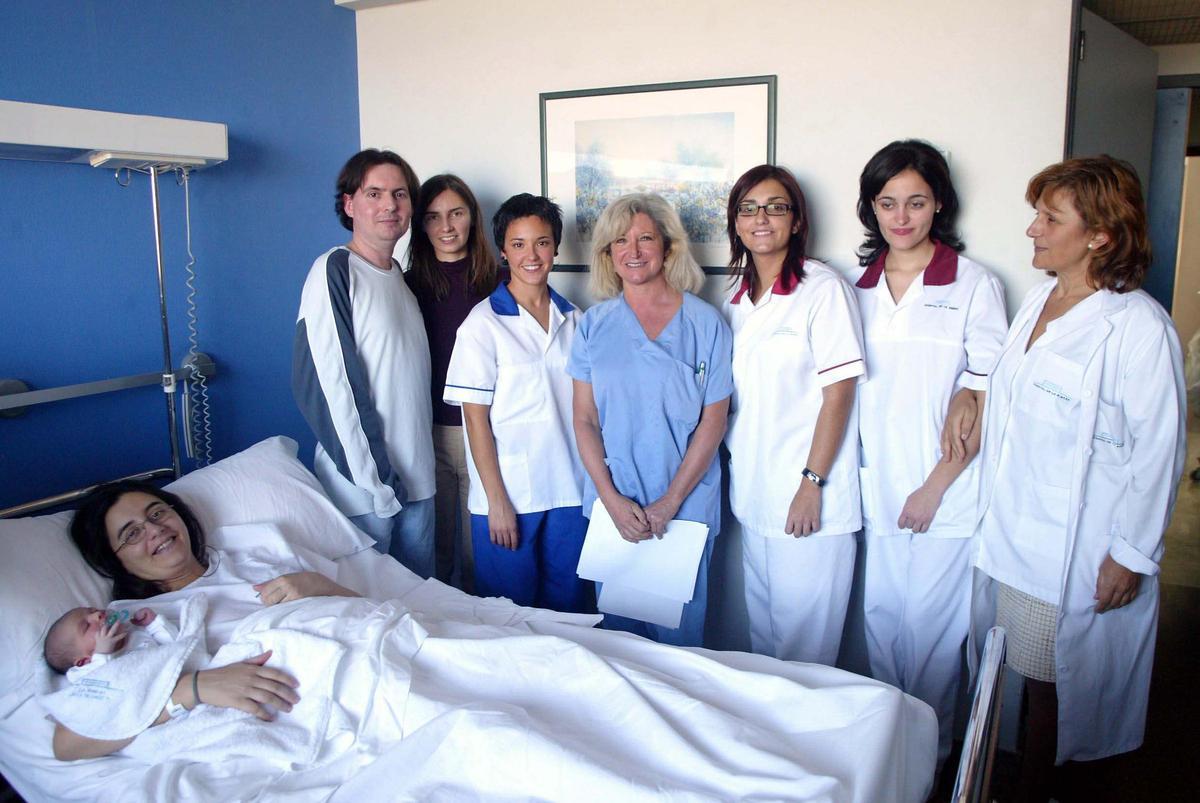 Bebé nacido en el hospital de la Ribera