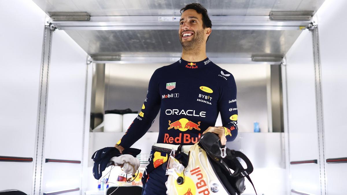 Ricciardo pilotó el Red Bull en un test de neumáticos este mismo martes
