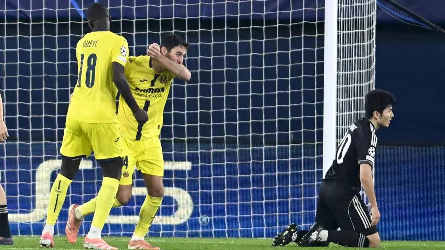 El Villarreal fue a por el partido en el segundo tiempo y llegó el gol de Comesaña