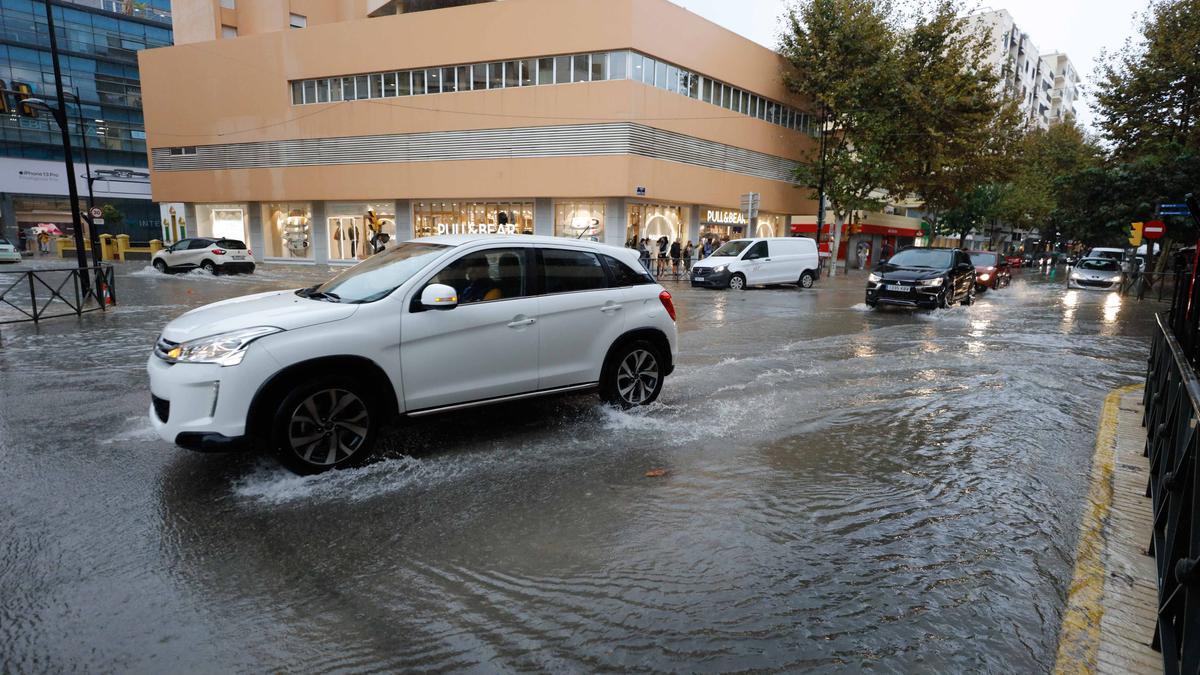 Imágenes de la lluvia en Ibiza