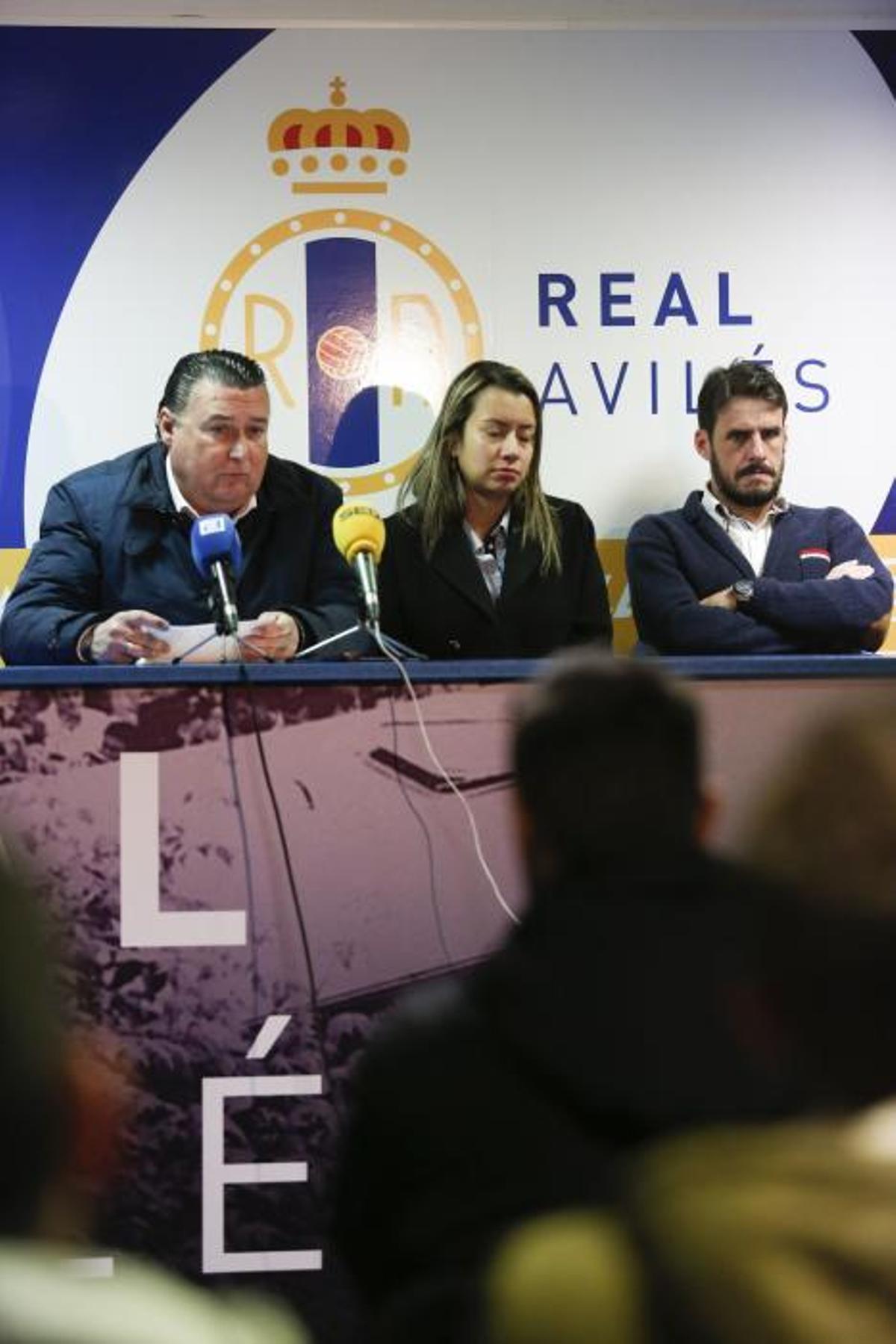 Rueda de prensa de la directiva del Real Avilés