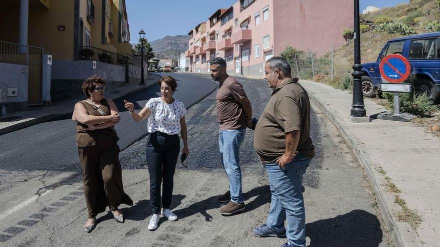 Obras en el casco de Mogán: aceras más anchas, arbolado y nuevo alumbrado