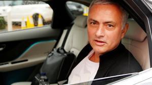 FILE PHOTO: Jose Mourinho is driven away from his accommodation after leaving his job as Manchester United’s manager, in Manchester, Britain, December 18, 2018. REUTERS/Phil Noble/File Photo