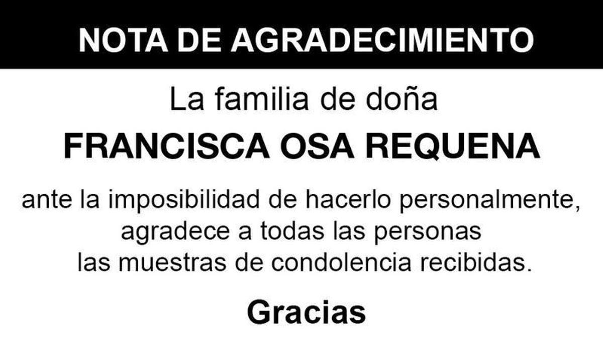 Nota Francisca Osa Requena