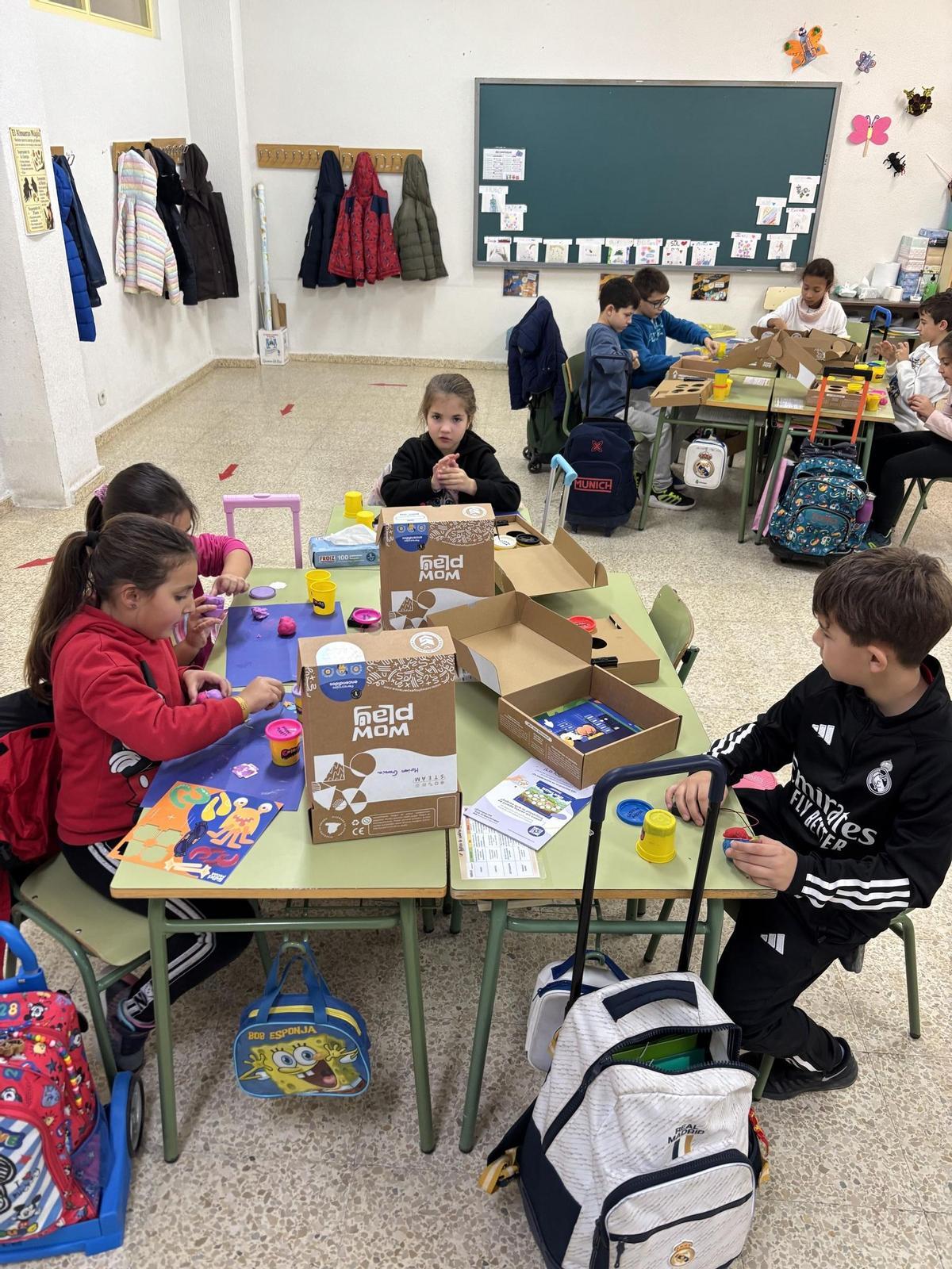 Alumnado del CEIP Hospital de la Cruz en Toro.
