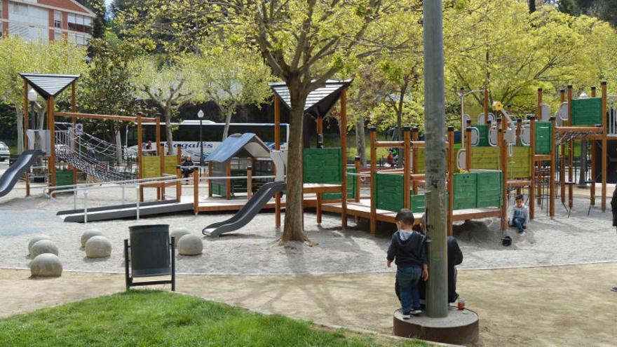 Imatge del parc infantil de la Plaça Espanya