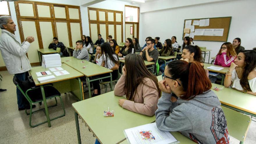 Una clase en un instituto de Secundaria.